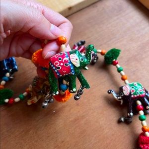 Handmade elephant garland